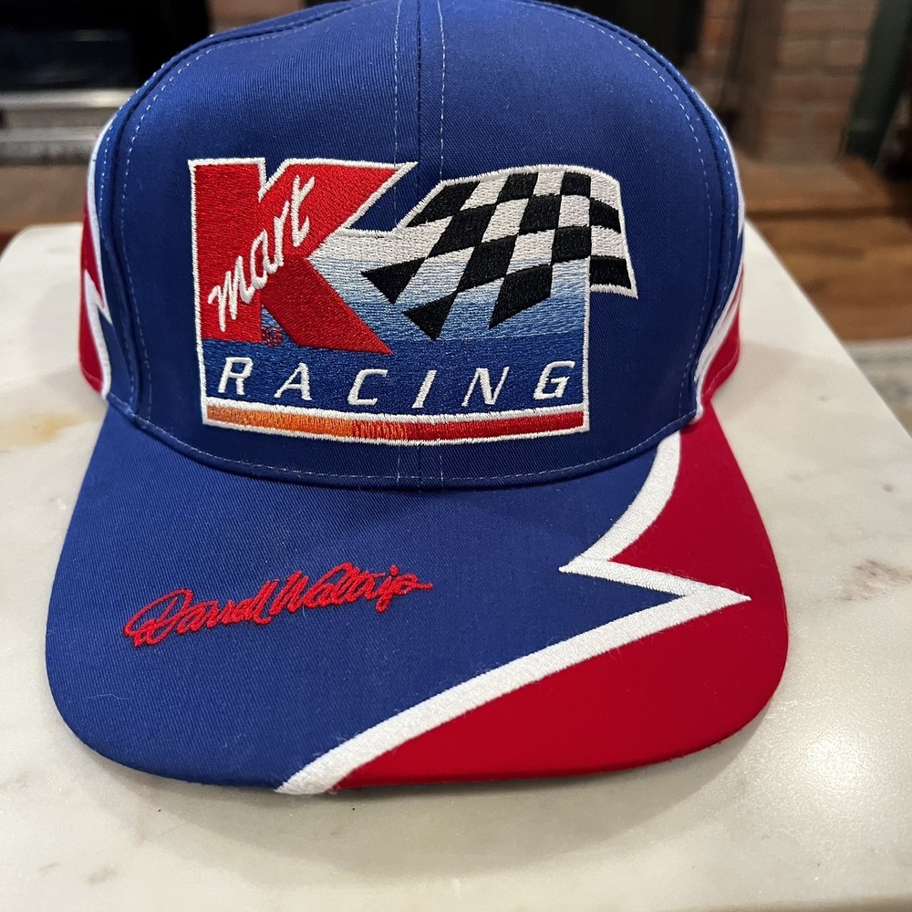 Vintage Shark Tooth Kmart Darrell Waltrip Car Champs Racing Snapback Cap Hat 90s